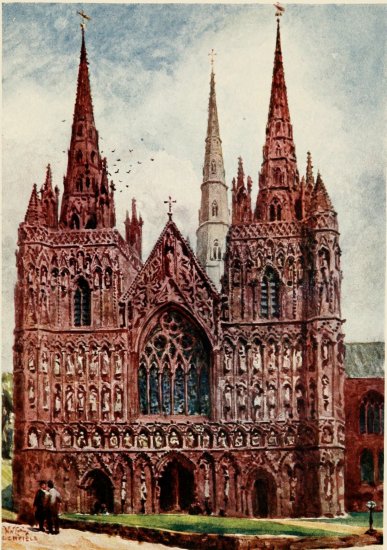 LICHFIELD  THE WEST FRONT