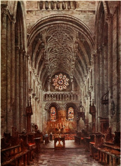 OXFORD  CHRISTCHURCH. INTERIOR OF THE NAVE