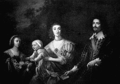 GEORGE VILLIERS, FIRST DUKE OF BUCKINGHAM, AND FAMILY From the painting by Honthorst in the National Portrait Gallery