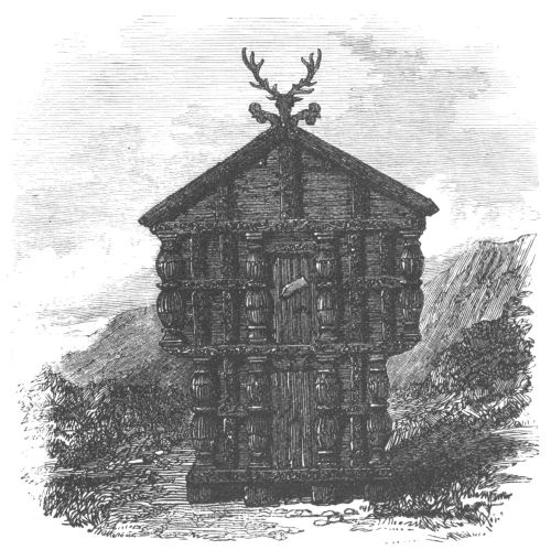 NORWEGIAN STABBUR, OR STORE-HOUSE.