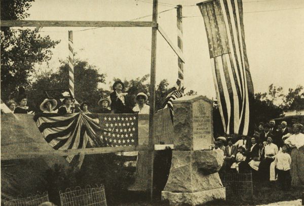 Memorial Fountain  Erected in Antelope Park, Lincoln, Nebraska, by Deborah Avery Chapter, Daughters of the American Revolution, in memory of Mary M. A. Stevens, First Regent of the Chapter (1896-1898). Dedicated, June 17, 1914. Cost $300