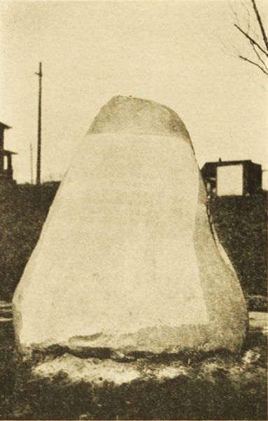 Monument Located in Bemis Park, Omaha, on the California Trail or Military Road  Erected by Omaha Chapter, Daughters of the American Revolution