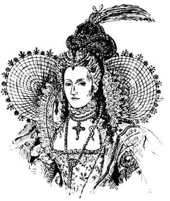 ELIZABETHAN HEAD-DRESS.