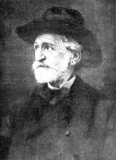 No. 1  Cut the picture of Verdi from the sheet of pictures.  Paste in here.  Write the composer's name below and the dates also.