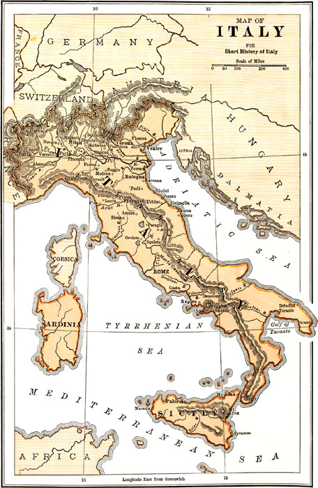 Map of Italy