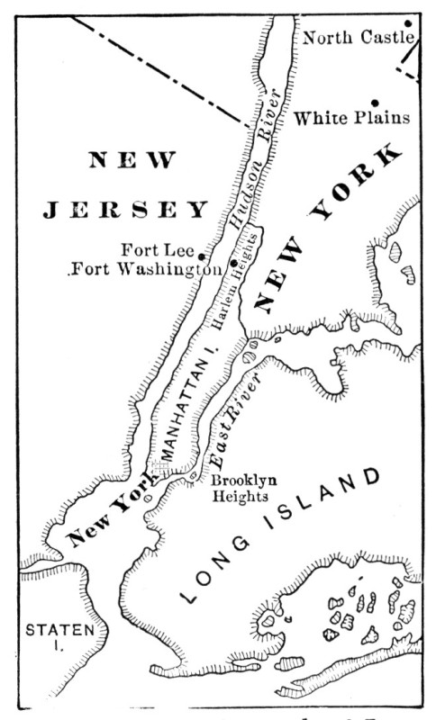 Map Illustrating the Battle of Long Island.