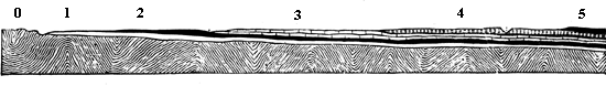 Generalised section from the Laurentian of Canada to the coal-field of Michigan.