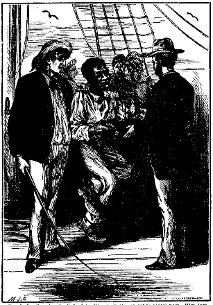 Scene on deck of a slave ship