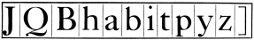 [Diagram of a line of metal type]