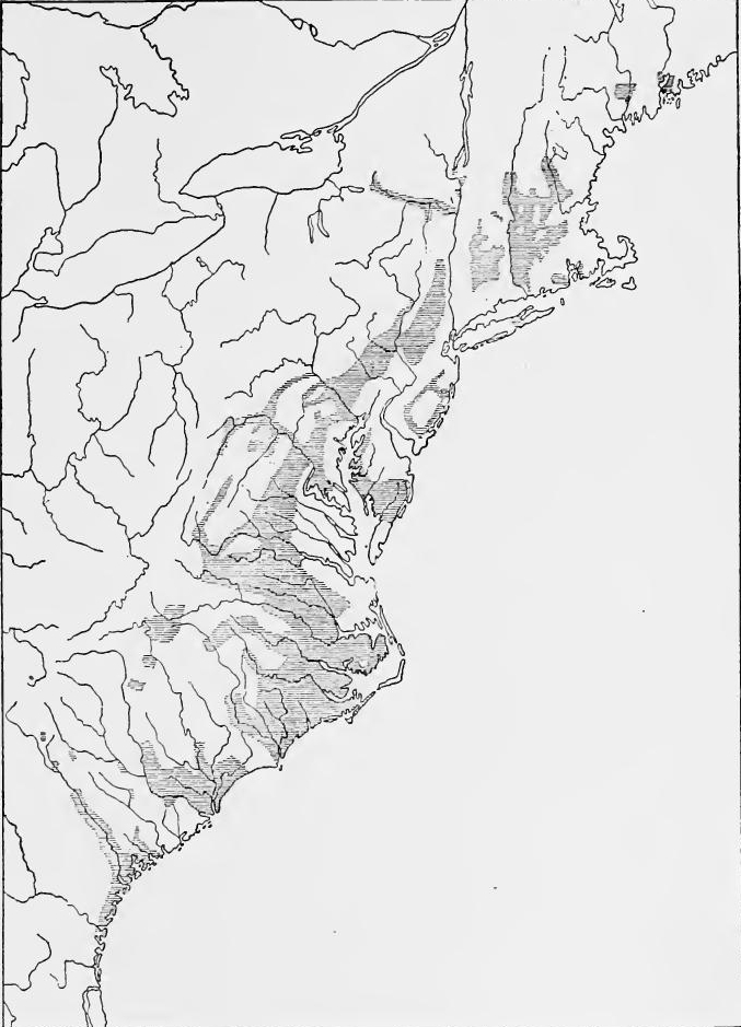 Mainland Regions occupied by the English, 1700-1760.