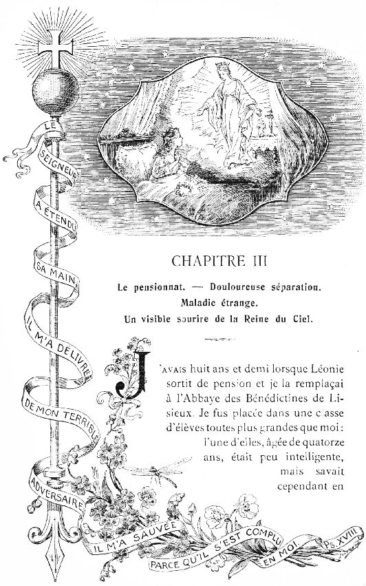 LE SEIGNEUR A ÉTENDU SA MAIN. IL M'A DÉLIVRÉ DE MON TERRIBLE ADVERSAIRE. IL M'A SAUVÉE PARCE QU'IL S'EST COMPLU EN MOI. Ps. XVIII