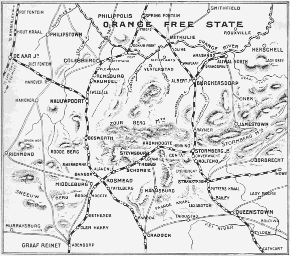 Movements of Gatacre and French.