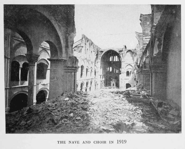 THE NAVE AND CHOIR IN 1919