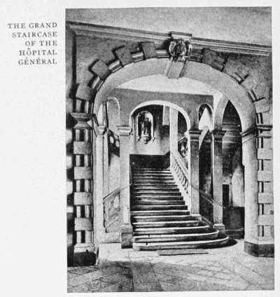 THE GRAND STAIRCASE OF THE HÔPITAL GÉNÉRAL