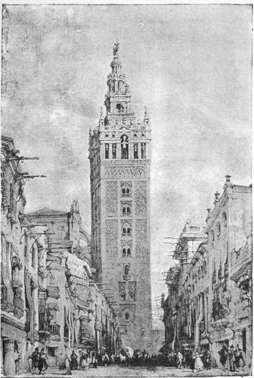 THE GIRALDA AT SEVILLE.