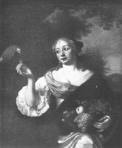 A. DE VOIS Lady and Parrot