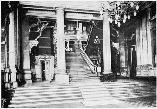 MARBLE AND ONYX ENTRANCE AND STAIRCASE OF THE JOCKEY CLUB, BUENOS AIRES