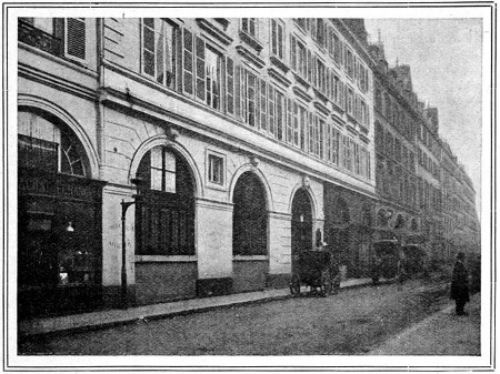 RUE DE PROVENCE, WHERE SARAH BERNHARDT, AT THE AGE OF FIVE, WAS TAKEN TO LIVE WITH HER NURSE.  From a Photo. by C. Robert Paris.