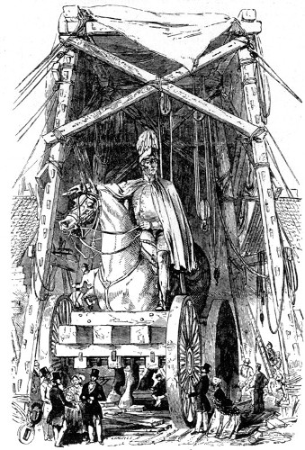 THE STATUE AT MR. WYATT'S FOUNDRY.  From the "Illustrated London News."