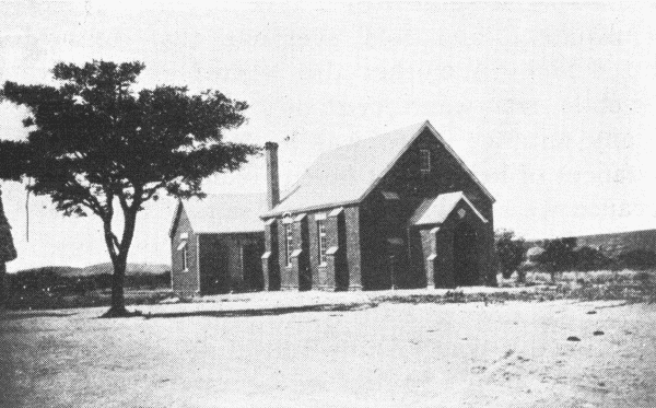 Matopo Mission Church. Built by Elder Steigerwald in 1905.