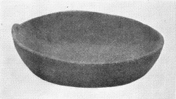 a. Mandan wooden bowl. Marked "Ft. Berthold, Dacotah Ter. Drs. Gray and Matthews." Diameter 7¼ ¼ inches, depth 2 inches. (U.S.N.M. 6341)