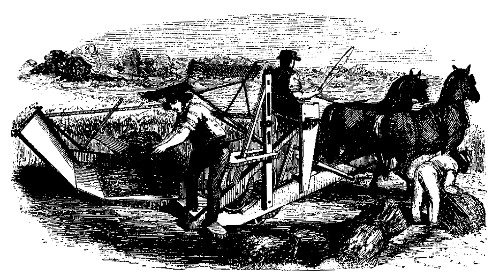 THE VIRGINIA REAPER.  Exhibited at the Crystal Palace, and the New-York State Agricultural Fair, by Cyrus H. McCormick.