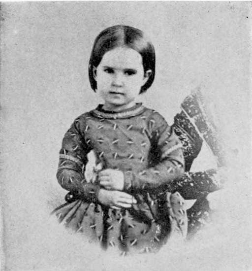 Clara Louise Kellogg. Aged Three  From a photograph by Black & Case