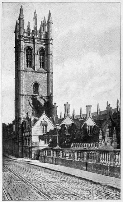 MAGDALEN TOWER FROM THE BRIDGE