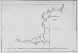 MAP OF YATH-KYED LAKE AND PART OF KAZAN RIVER By J. B. Tyrrell, 1894