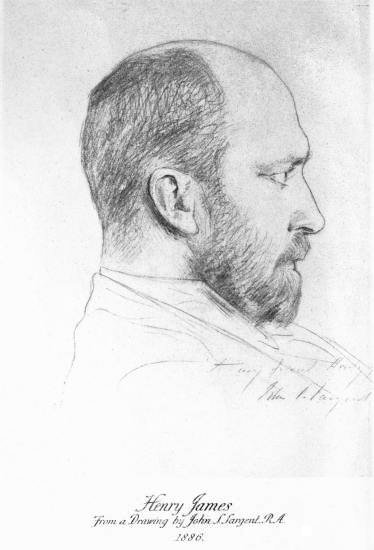 Henry James From a Drawing by John S. Sargent R. A. 1886.