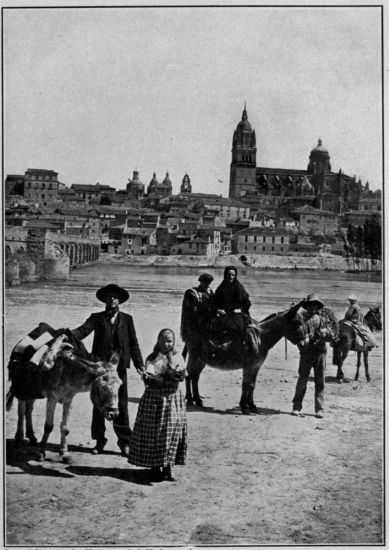 Copyright, 1910, by Underwood & Underwood  View of Salamanca from the Roman Bridge