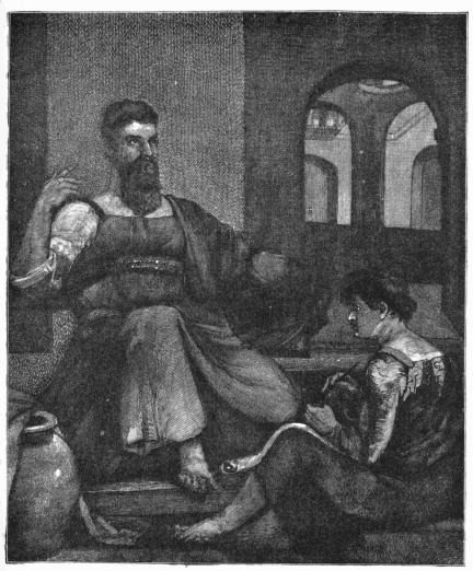 Jeremiah and the Scribe. By WASHINGTON ALLSTON. At Yale College.  Copyright, 1879, by Harper and Brothers.