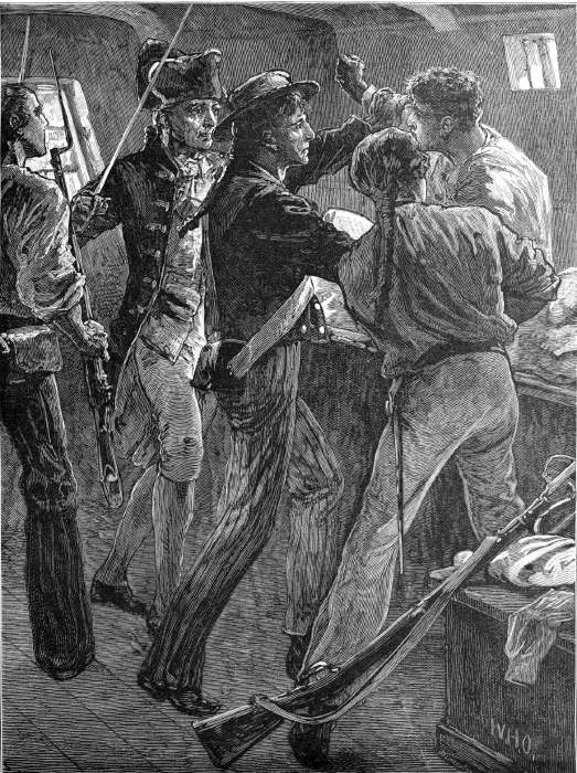 THE MUTINEERS SEIZING CAPTAIN BLIGH