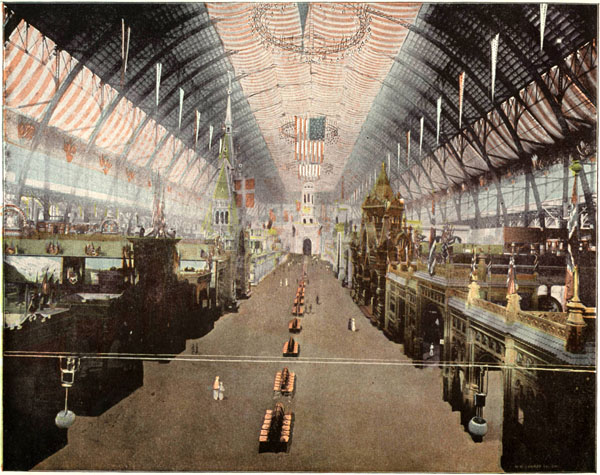 Interior of Manufactures Building.