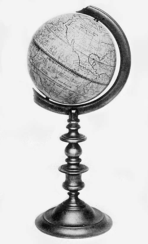 Ivory Terrestrial Globe of Antonio Spano, 1593.