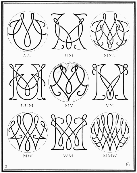 PLATE XC—MU, MV, MW