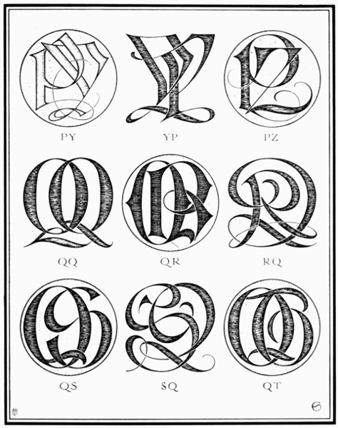 PLATE CII—PY, PZ, QQ, QR, QS, QT