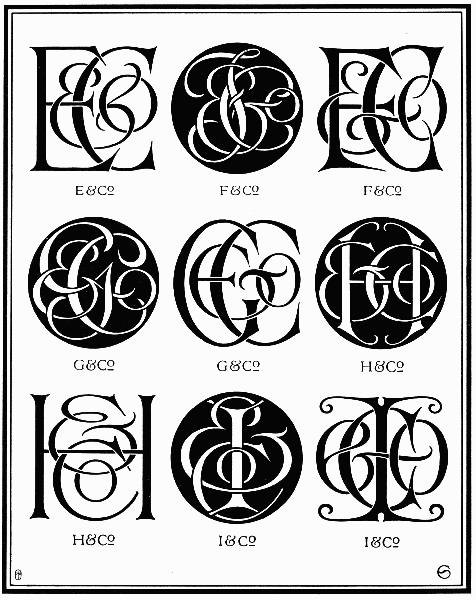 PLATE CXXIII—COMPANY CIPHERS