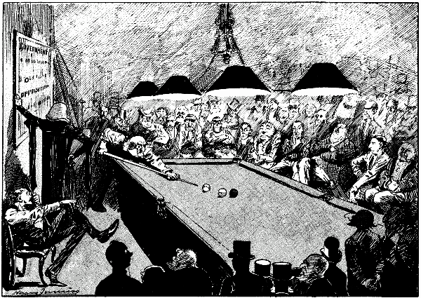 THE PARLIAMENTARY BILLIARD TOURNAMENT. 'A LONG BREAK.'