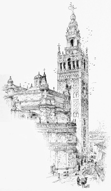 THE GIRALDA TOWER. From a photograph by J. Laurent & Co., Madrid.