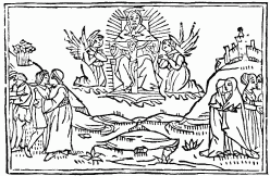 FIG. 24.—The Peace of God. From “Epistole di San Hieronymo Volgare.” Ferrara, 1497.