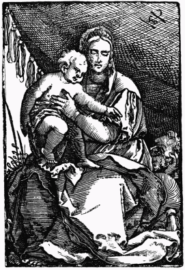 FIG. 49.—Virgin and Child. From a print by Hans Sebald Behaim.