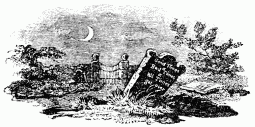 FIG. 67.—The Church-yard. From Bewick’s “British Birds.“