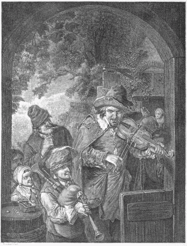 FIG. 83.—The Travelling Musicians. Engraved by R. A. Muller.