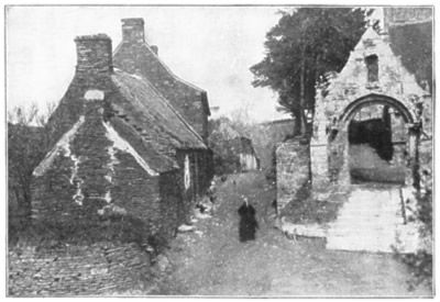 VERY OLD STONE HOUSES IN A LITTLE VILLAGE OF FRANCE