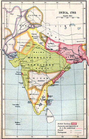 India, 1765