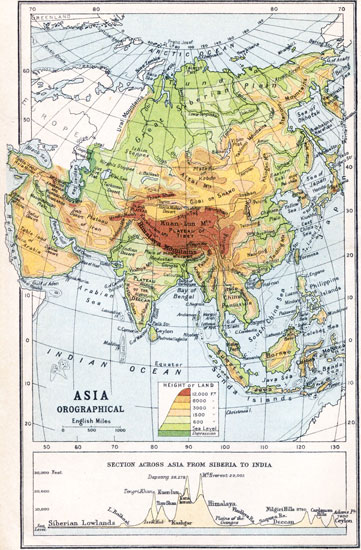 Asia Orographical