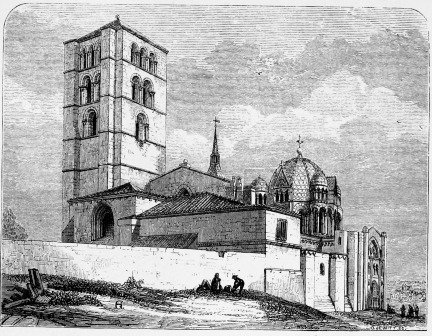 No. 11.  ZAMORA CATHEDRAL p. 94.  EXTERIOR FROM THE SOUTH-WEST.