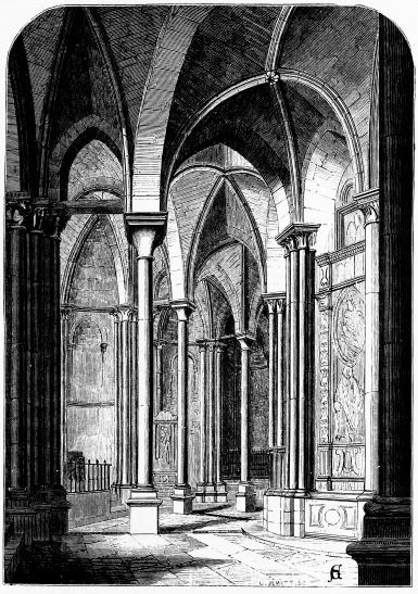 No. 21  AVILA CATHEDRAL p. 164.  INTERIOR OF AISLE ROUND THE APSE.