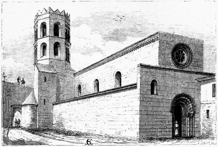 No. 42.  SAN PEDRO, GERONA.  EXTERIOR FROM THE NORTH-WEST. p. 330